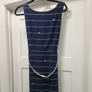 The Limited Navy & White Dress with Pockets